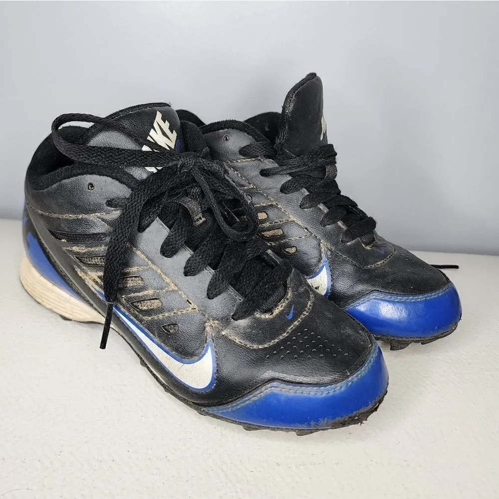 nike cleats size 1.5 blue and black Kids